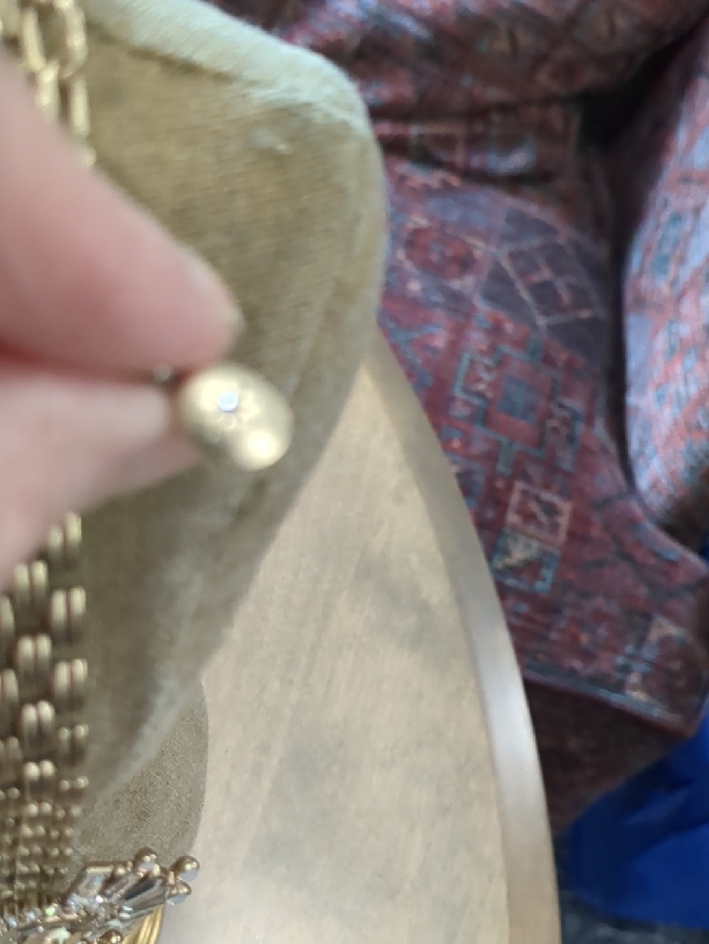 Gold Statement Crystal Necklace Set - Picture 3 of 6